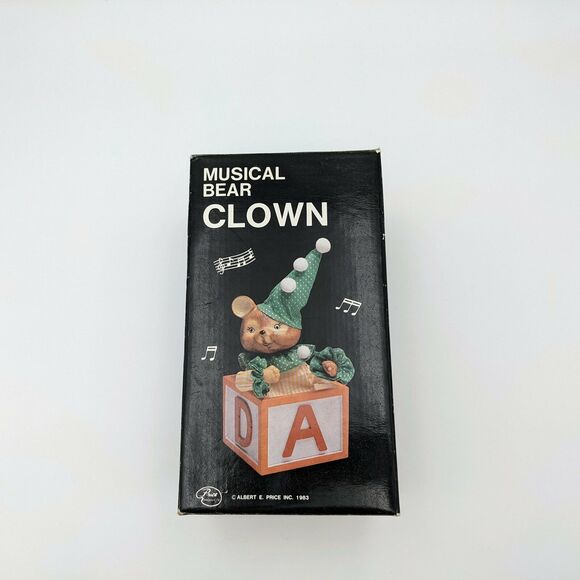 Vintage Musical Bear Clown Wind-Up - Used in Box (Albert E Price, 1983) - Picture 5 of 12